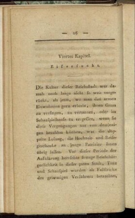 Viertes Kapitel. Eifersucht.