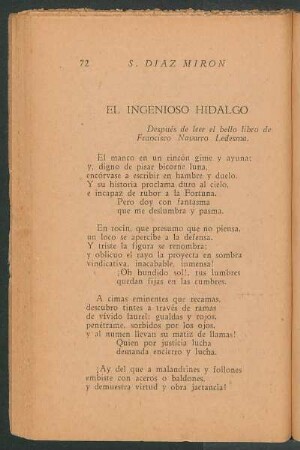 El ingenioso hidalgo