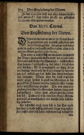 Das XLVI. Capitel. Von Entzündung der Nieren. - Das L. Capitel. Von der Krätze.