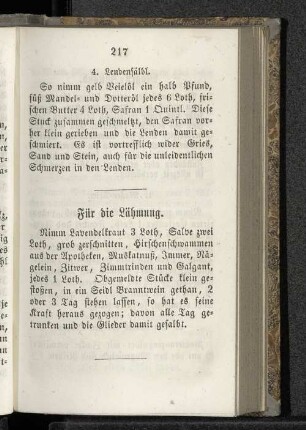 Für die Lähmung.