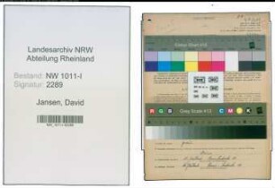 Entnazifizierung David Jansen , geb. 05.04.1911 (Fahrer)