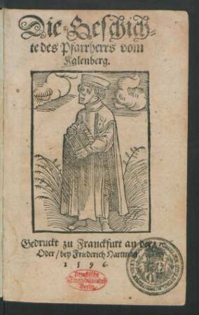 Die Geschich=||te des Pfarrherrs vom || Kalenberg.||