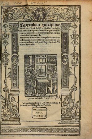 Speculum disciplinae monastic.