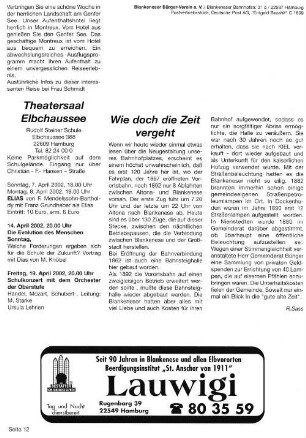 Wie doch die Zeit vergeht