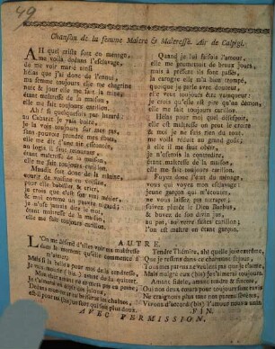 Le bon soir philosophique de Voltaire : Air: des Dettes