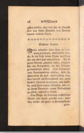 Sechstes Kapitel.