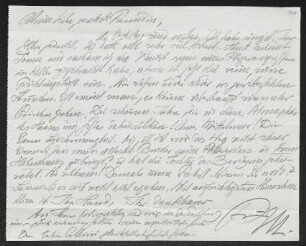 Brief von Fritz von Unruh an Margarete Hauptmann