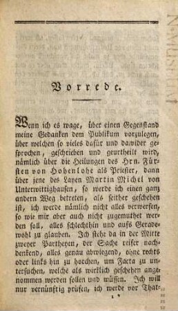 Heilungs-Erklärungen des Herrn Fürsten Alexander von Hohenlohe und Martin Michel