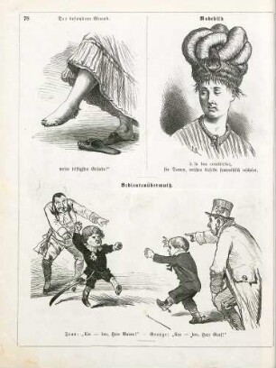 "Der besondere Grund" "Modebild" "Bedientenübermuth"