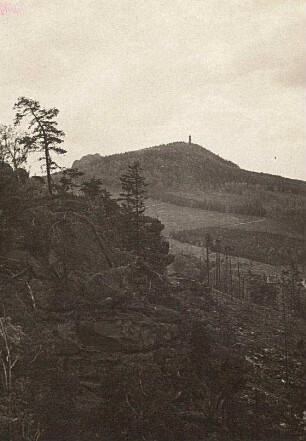 Zittauer Gebirge. Hochwald. Blick von der Felsengasse