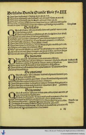 De syllaba / dictione / oratione