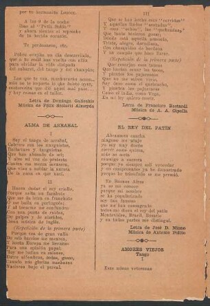 Amores viejos : Tango