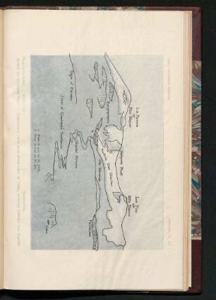 Pl. XIV. - Middle and Southern Peaks of Ixtaccihuatl, from near upper limit of trees, showing Porfirio Díaz Glacier. : [Drawing on tracing paper] , Photo. by the Author.