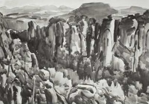 Der Wehlgrund im Elbsandsteingebirge