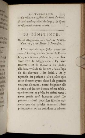 La Penitente, Ou la Magdeleine aux pieds des Jesus-Christ, chez Simon le Pharisien.