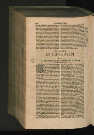 SECTIO XIIX. De Poena Furti. NUM. I. Ob eine Christliche Obrigkeit den Diebstahl mit dem Strang oder Hencken straffeb möge?