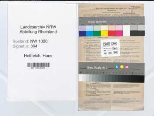 Entnazifizierung Hans Helfreich, geb. 18.08.1901 (Postassistent)
