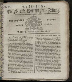 Nr. 88, Mittwoch den 2ten November. 1814