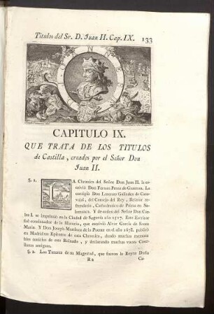 Capitulo IX. Titulos del Señor Don Juan II.