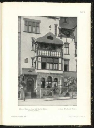 Tafel 1: Wohnhaus für Wien