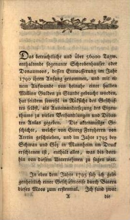 Beschreibung eines Kulturversuches im Donaumoos : nebst Nachricht von einigen angelegten Kolonien im Donaumoos, dann im Kolbermoos bei Rosenheim