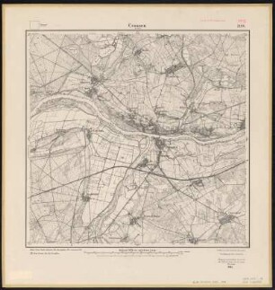 Messtischblatt [3956] = 2188 : Crossen an der Oder, heute Krosno Odrzańskie, Polen, 1917 : Messtischblatt [3956] = 2188 : Crossen an der Oder. - Aufn. 1894, hrsg. 1896, Auflagedruck 1917. - [Berlin] : Reichsamt für Landesaufnahme, 1917. - 1 Kt. : einfarbig. - Ohne Gitternetz. - Ohne Planzeiger. - Ohne Zeichenerklärung.
