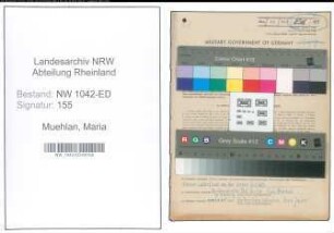 Entnazifizierung Maria Muehlan , geb. 15.08.1890 (Lehrerin)