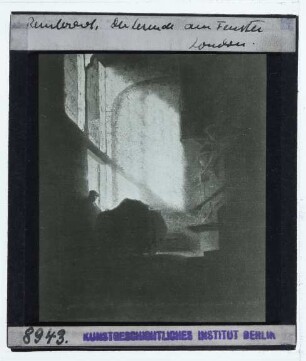 Rembrandt (Nachfolger), Mann am Fenster lesend (London NG 3214)