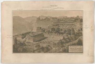 Thiersch, Friedrich von; Pergamon (Bergama, Türkei); Akropolis - Vogelperspektive