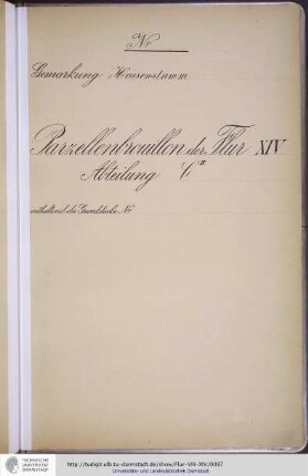 No. 28 Gemarkung Heusenstamm, Flur XIV, Abteilung CII
