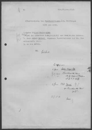 Großbettlingen-Raidwangen: Pfarrbericht 1939