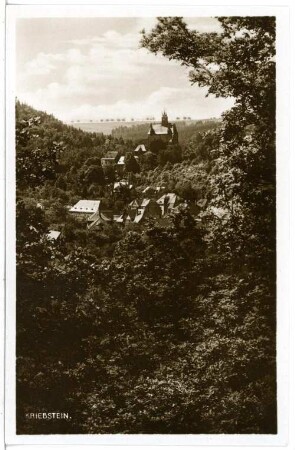 Kriebstein. Blick auf Kriebstein