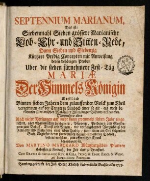 a1r-650, Septennium Marianum