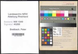 Entnazifizierung Peter Breitbach , geb. 14.11.1884 (Lehrer)