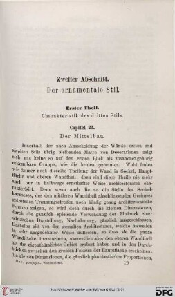 Erster Theil. Charakteristik des dritten Stils
