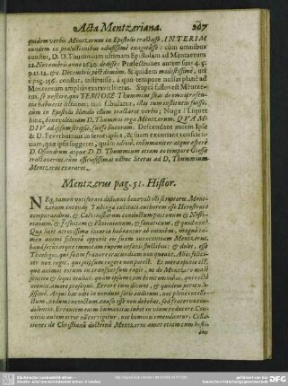 Mentzerus pag. 51. Histor.