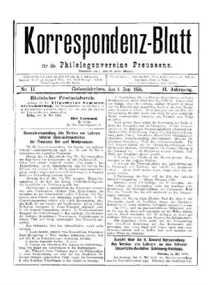 Generalversammlung des Vereins von Lehrern höherer Unterrichtsanstalten der Provinzen Ost- und Westpreußen
