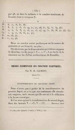 Théorie élémentaire des fonctions elliptiques. [Fortsetzung]