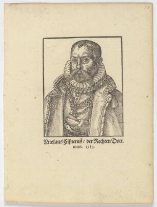 Bildnis des Nicolaus Cisnerus