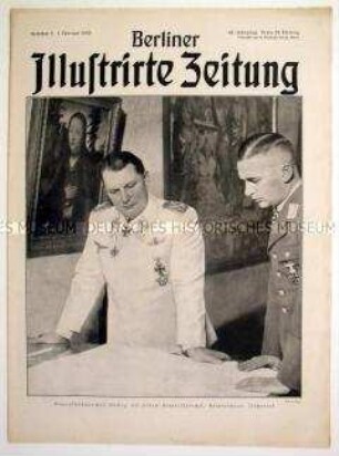 Wochenzeitschrift "Berliner Illustrirte Zeitung" u.a. zur Erkundung der englischen und schottischen Küste durch die deutsche Luftwaffe