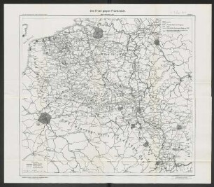 Beilage 2. Die Front gegen Frankreich.