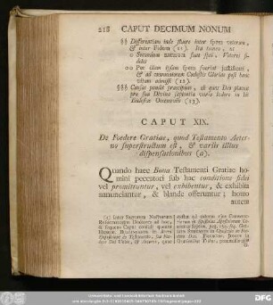 Caput XIX. De Foedere Gratiae, quod Testamento Aeterno superfructum est, & variis illius dispensationibus.