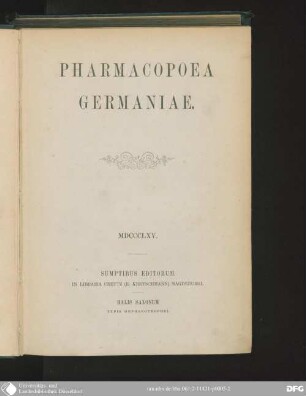 Pharmacopoea Germaniae