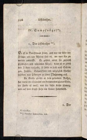 126-131, IV. Sumpfvögel.