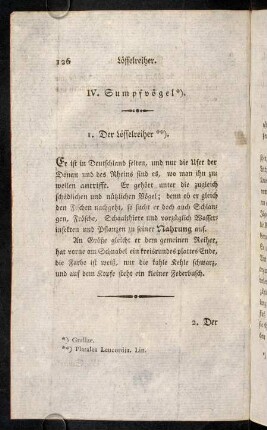 126-131, IV. Sumpfvögel.