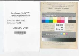 Entnazifizierung Erwin Graewert , geb. 17.07.1912 (Angestellter)