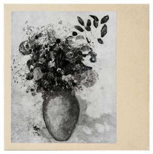 Tafel 4 / Blumenstrauß von Odilon Redon (Werkbundkiste Die Blumenvase, Bildtafel)