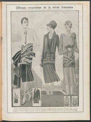 Últimas creaciones de la moda femenina