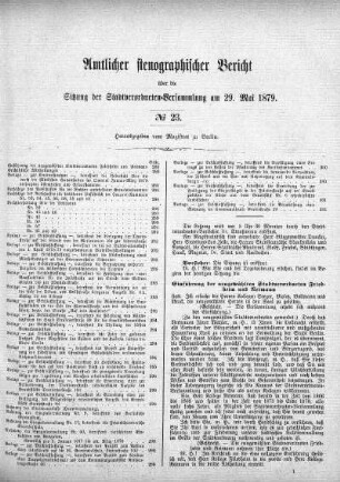 No. 23, 29. Mai 1879
