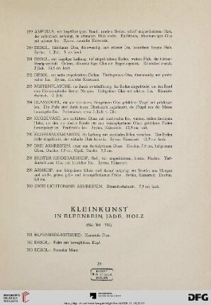 Kleinkunst in Elfenbein, Jade, Holz (Nr.301-337)